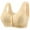 Beige, variant on iHPH7 Wireless Front Closure Bras for Women Everyday Sleep Bras Snap Closing Bra Daisy Bras for Older Women Snap Front Bra Full Coverage Convenient Snap No Underwire Soft Beige 38