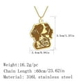 thumbnail image 3 of Brittany Spaniel Pendant Necklace for Women Cute Anima Dog Stainless Steel Jewelry Cartoon Necklace for Men, 3 of 4