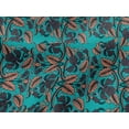 thumbnail image 4 of oneOone Viscose Jersey Fabric Leaves & Floral Block Print Sewing Fabric BTY 60 Inch Wide, 4 of 5