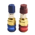 thumbnail image 2 of BUYISI Car A/C Air Condition Quick Coupler with Cap Low/High R134 Blue+Red Extension Adapter For Type A/C Manifold Gauge (R134A), 2 of 5