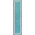thumbnail image 3 of JONATHAN Y JONATHAN  Y Havana Classic Diamond Border Indoor/Outdoor Area Rug 2 X 8 - Aqua/Light Gray, 3 of 5