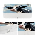 thumbnail image 4 of Cattle PU Leather Earring Holder with Removable Compartment, Portable Necklace Organizer, Travel Organizer, Jewelry Display, 4 of 6