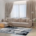 thumbnail image 2 of Ladole Rugs Everest Collection Siesta Abstract Contemporary Style Smooth Area Rug Carpet for Dining Room, Bedroom, Living Room in Grey, 5x8(5'3" x 7'6", 160cm x 230cm), 2 of 4