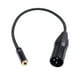 thumbnail image 1 of Adaptador TRS de 3,5 mm hembra a XLR macho de 3 pines para cable convertidor de cañón (0,3 m) WDOplteas  Para estrenar, 1 of 9