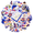 4A, variant on Camping Stickers Outdoor Adventure Hiking Kids Stickers Toy for Phone Laptop