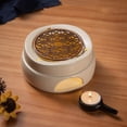 thumbnail image 2 of Calentador de tetera de cerámica, soporte para calentador de té con salvamanteles, perfecto para teteras de y tetera de cerámica, adecuado para Salvamanteles Bronce Baoblaze Vela calentador de tetera, 2 of 8