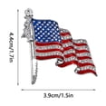 thumbnail image 2 of Clearance, US Election Brooch Exquisite Alloy Rhinestone Badge Pin Suit Jacket Accessories, 2 of 2