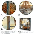 thumbnail image 3 of Designart "Vintage Paris Through the Window I" Cityscapes Framed Wall Art Decor - Industrial Orange Paris Entryway Framed Wall Art, 3 of 6