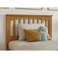 thumbnail image 6 of AFI Mission Twin Wood Platform Bed with Footboard and Twin Trundle, Light Toffee, 6 of 14