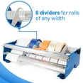 thumbnail image 3 of IDL Packaging 18" Manual Label and Tape Dispenser, 2" and Up Core Size, Adjustable Roll Width - Tabletop & Wall-Mounted Multi Roll Holder, 3 of 7