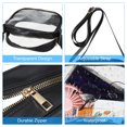 thumbnail image 4 of Uxcell 7.5"x6" Stadium Approved PVC Clear Crossbody Purse Bag with Shoulder Strap, Black, 4 of 6