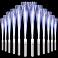 thumbnail image 1 of Paquete de 24 varillas luminosas de fibra óptica de color blanco NUDALA, 27 cm, 1 of 7
