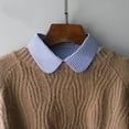 thumbnail image 3 of CAILDANL Striped Detachable Fake Collar Half Shirt Blouse Collar Faux False Collar Elegant for Women Girls, 3 of 6