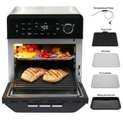 NuWave Todd English Air Fryer Oven Pro-Smart Convection Toaster Oven with Smart Thermometer, Stainless Steel, Non-stick, Wide