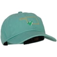 thumbnail image 5 of Oklahoma Mistletoe with Map Embroidered Unstructured Washed Cap - Mint OSFM, 5 of 5