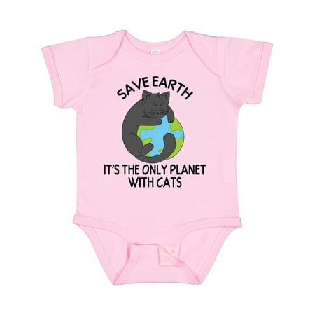 

Inktastic Save Earth It s the Only Planet with Cats with Black Cat Gift Baby Boy or Baby Girl Bodysuit