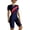 Style 1-Red, variant on Women 1 Piece Short Sleeve Rash Guard Quick Dry UV Protection Swimsuits Half Zip Surfing Bathing Suits Athletic Summer Beach Wetsuit Knee High Sports Padded Swimwear