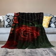 thumbnail image 2 of Orinice Red Rose Blanket  Gothic Valentine's Day Flower Super Soft Bedding Fleece Throw Blanket Microfiber Flannel Blankets Couch Sofa Warm Lightweight for Boys Girls 50x60in, 2 of 6