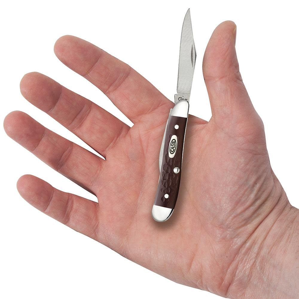 Case Brown Synthetic Peanut Knife 00046