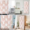 thumbnail image 6 of Abstract Pink Semicircle Stripes Fabric Shower Curtain Modern Art Washable Shower Curtains for Bathroom, Waterproof Bath Curtain with Hooks Home Decor 72x84in, 6 of 8