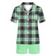 thumbnail image 5 of Conjunto de Verano para las Mujeres, Estampado Cuello de Manga Corta Y Pantalones Cortos, Moda Casual de Dos Piezas, 5 of 8