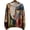 Color-3, variant on Women's long-sleeved cat jacquard knit sweater, artistic abstract cat pattern, spring women's sweatshirt, 3D printed top