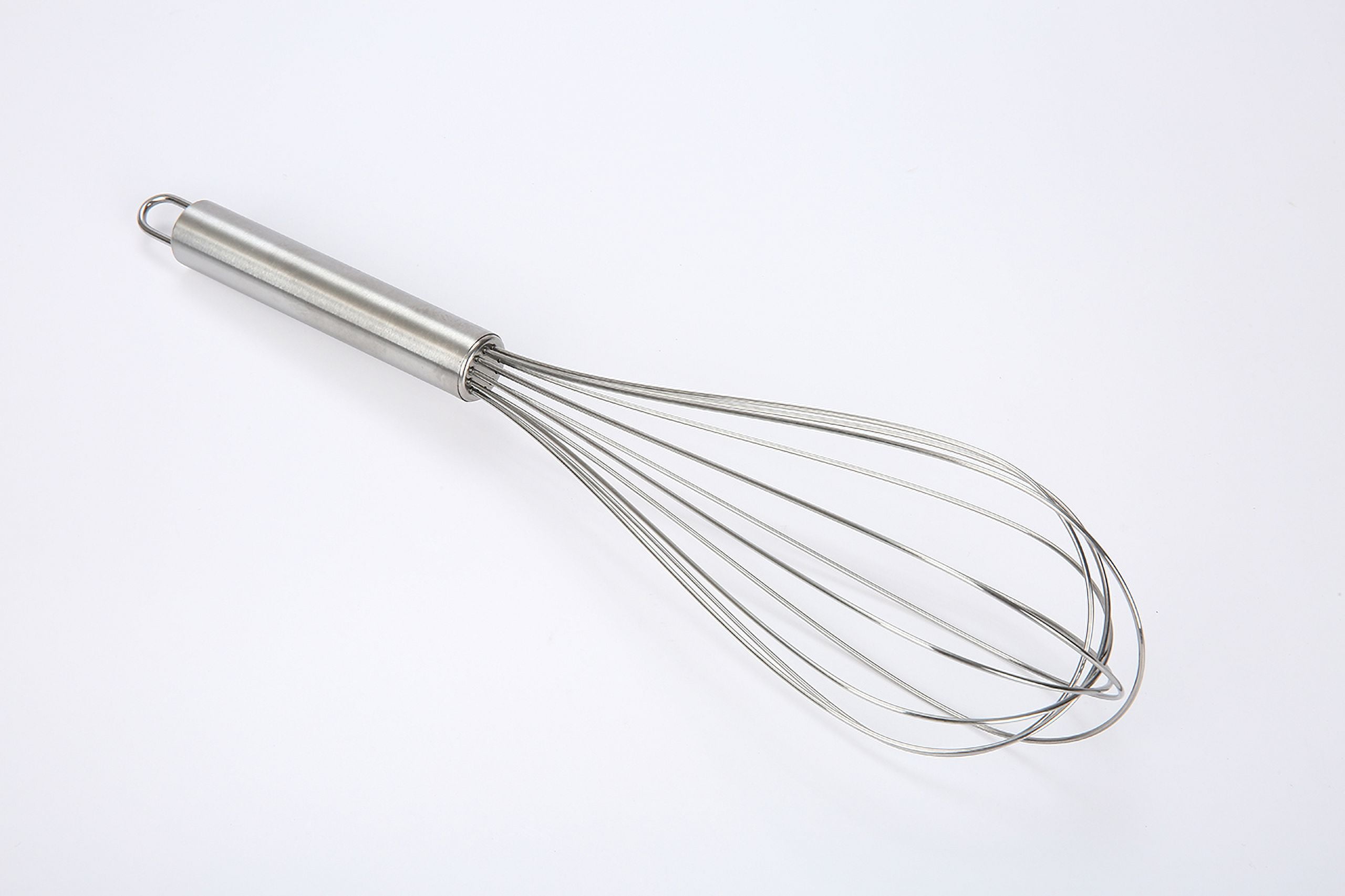 (12 pack) Mainstays 12-inch Stainless Steel Whisk with Loop for Hanging, Silver