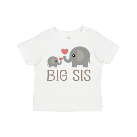 

Inktastic Big Sis Elephant Gift Toddler Toddler Girl T-Shirt