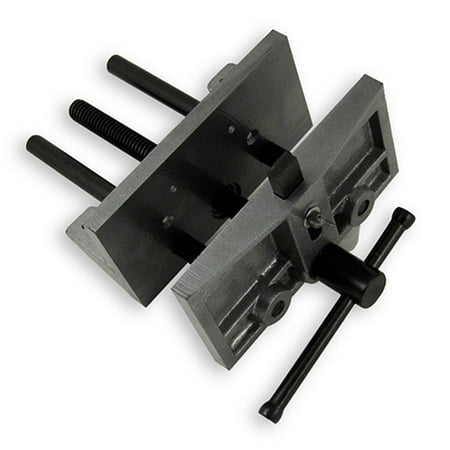 - 6-1/2” Woodworking Vise with Bench Dog, Mounts to face of workbench to hold woodworking and assembly projects By Olympia Tools