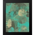 thumbnail image 2 of Moore, Regina 15x18 Black Modern Framed Museum Art Print Titled - Minty Green Orbs I, 2 of 5