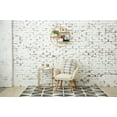 thumbnail image 3 of Harlow Gray Woven Square Accent Throw Pillow, 18" x 18", 3 of 6