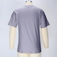 thumbnail image 4 of yillto Mens Cotton Short Sleeve Shirts Basic Crew Neck Causal Tops with Pockets Summer Plain Tee Tshirt, 4 of 7