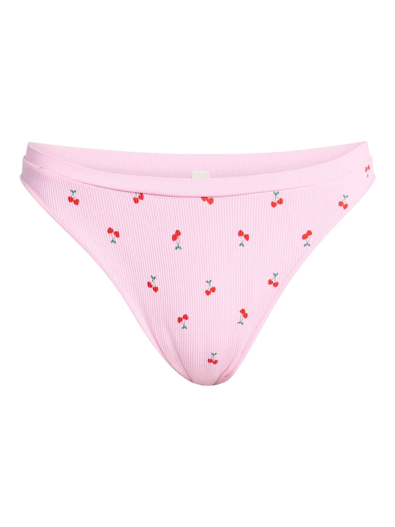 No Boundaries Seamless High Leg Thong Panties, 3-Pack, Women's XS-XXXL