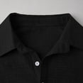thumbnail image 6 of Busydd Long Sleeve Shirts for Men Solid Color Vacation Summer Shirts Fashion Button Turndown Collar Men's Shirts M, 6 of 9