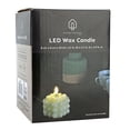 thumbnail image 2 of WAX LED CANDLE WITH LIFE-LIKE FLICKERING FLAME AND BUBBLE FINISH, 2 of 3