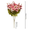thumbnail image 3 of sruoe Artificial Flowers, Bouquet Artificial Flowers, Fake Flowers, Spring Contemporary Style Rose Carnations Hydrangeas Green Plant Faux Floral for Garden, Birthday, Wedding Decoration Decor, 3 of 6