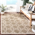 thumbnail image 2 of SAFAVIEH Courtyard Carol Geometric Indoor/Outdoor Area Rug, 6'7" x 9'6", Brown/Beige, 2 of 14