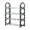 Black 1 Pack, variant on Household Shoe Rack 4 Layer Portable Shoe Rack Storage Device Entry Level Bedroom Multifunctional Shoe Rack, 41.5 cmx18.5 cmx54.5 cm, White 1 Pack