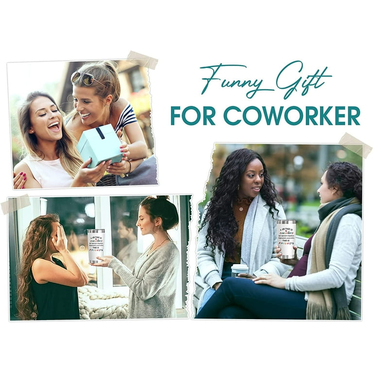 Funny Gifts for Coworkers, Friends, Females, Work Bestie Gifts for Women, Thoughtful Best Friends, Office Appreciation, Thank You Gift for Coworkers