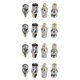 thumbnail image 1 of Kits SmA Una BNC Adaptador Coaxial RF Conector Hembra Coaxial Macho 16 Piezas, 1 of 5