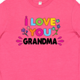 thumbnail image 4 of Inktastic I Love You Grandma with Flowers Youth T-Shirt, 4 of 5