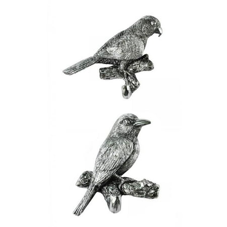 

2× Decorative Resin Coat Hooks Birds Wall Decoration Rack Hanging Clothes Robe StyleE