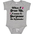 thumbnail image 3 of Inktastic Gorgeous Like My Godmother Girls Baby Bodysuit, 3 of 5
