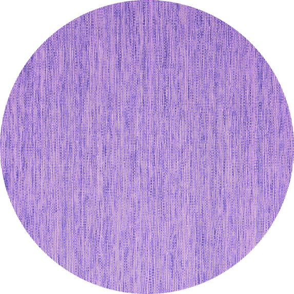 Ahgly Company Indoor Round Abstract Purple Contemporary Area Rugs, 8' Round