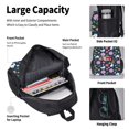 thumbnail image 4 of Balery Floral Rabbit Mochila Escolar 3 en 1 para Niños - Mochila Resistente con Lonchera Térmica y Estuche - Mochila Escolar para Niños y Niñas, 4 of 7