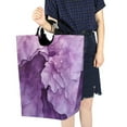 thumbnail image 7 of Abstract Purple Flower Laundry Basket with Handles 50L Collapsible Laundry Hamper for Bathroom Bedroom Laundry Room, 7 of 7