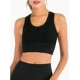 thumbnail image 4 of YouLoveIt Women Sports Bra Yoga Bra Top Fitness Activewear Sexy Hollow Back Running Crop Tops Mesh Workout Bras Padded Cups Sports Bra Fitness Yoga Bra, 4 of 7