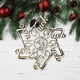 thumbnail image 4 of Adornos Navideños De Madera Diseño De Copo De Nieve Colgantes De Madera Para Decoración De Árbol De Navidad 5 Uds Methold HA042650-02, 4 of 6