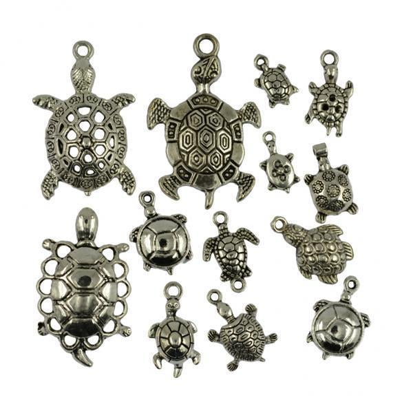 2x 25 Uds Colgantes de Abalorios de Mixta, Accesorios de Joyería BLESIY Colgantes de dijes de aleación