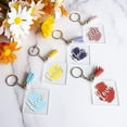 thumbnail image 4 of 120 Pcs Porte-Clés Carrés en Acrylique avec Pompons Incluant des Pompons en Acrylique Argent, 4 of 5